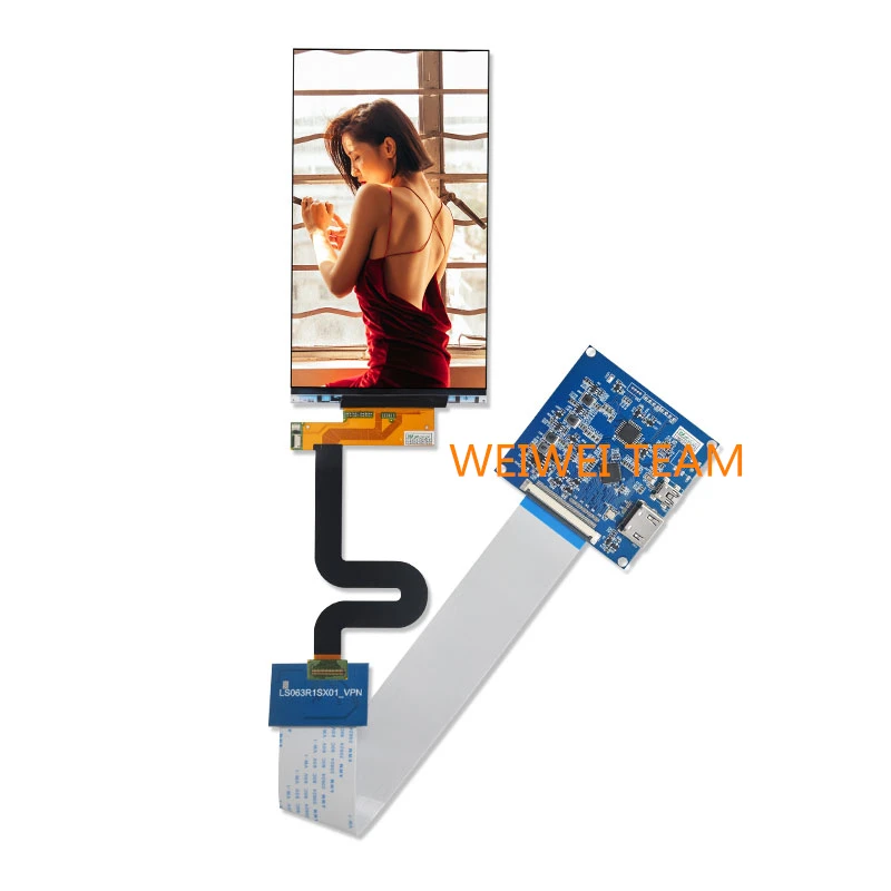 Wisecoco 6,3 дюймов 2k ЖК-экран 1440x2560 панель дисплея HDMI Mipi плата контроллера с подсветкой для DIY видеопроектора
