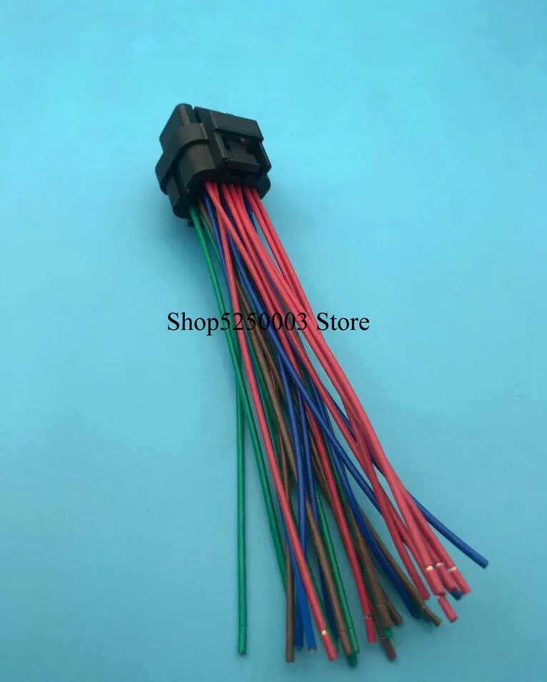 2 with wire Один слот для карт 26 Pin 3-1437290-7 amp tyco 1,0 мм серия ECU автомобильный разъем электрическая розетка для автомобилей - Название цвета: 2 with wire
