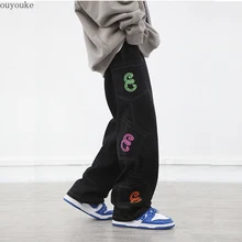 Pantalones vaqueros de pierna recta para hombre y mujer, jeans holgados con múltiples bolsas, Hip Hop, Skateboard, ropa de calle y2k, 2021