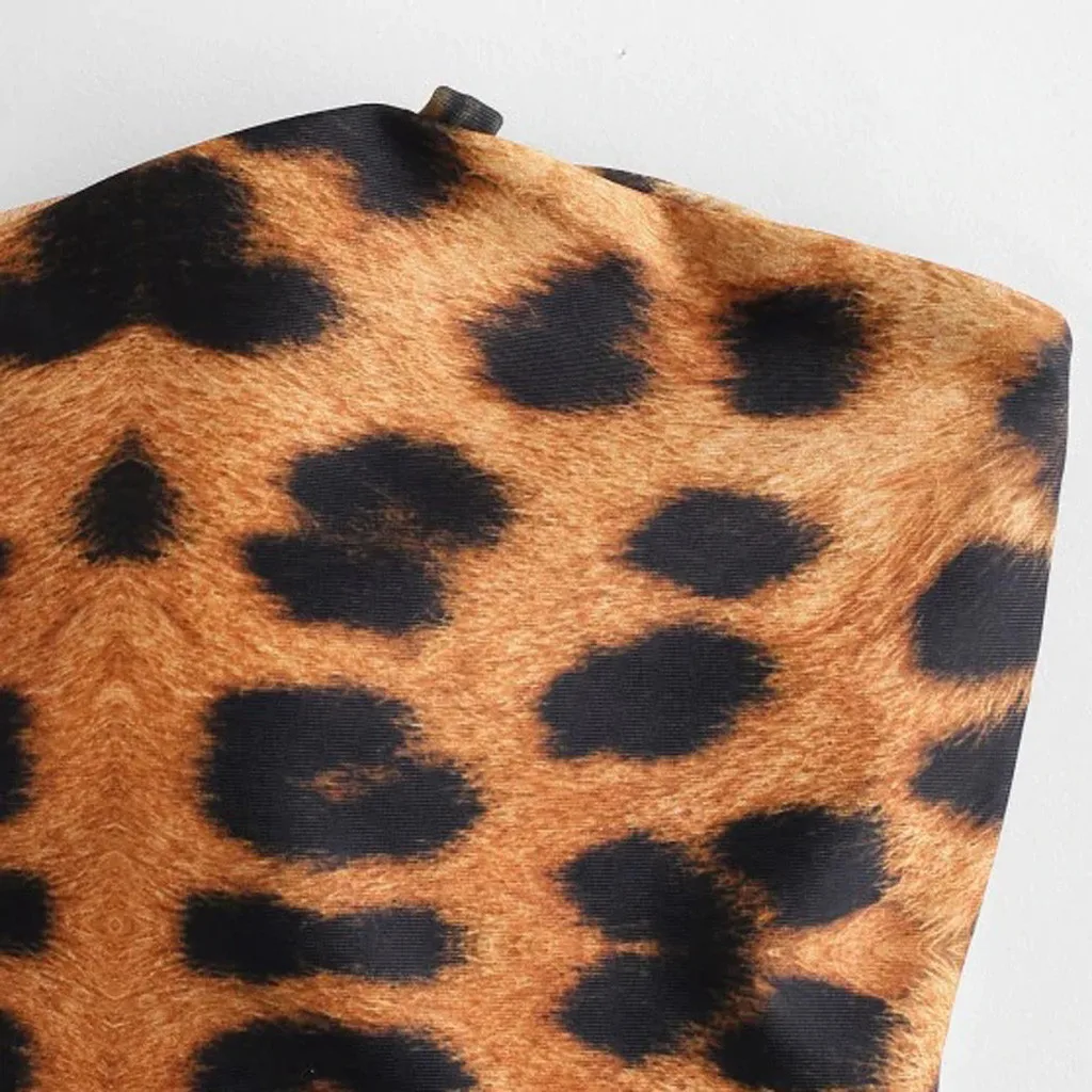 Женский купальник бикини с леопардовым принтом лето 2020|Купальники |