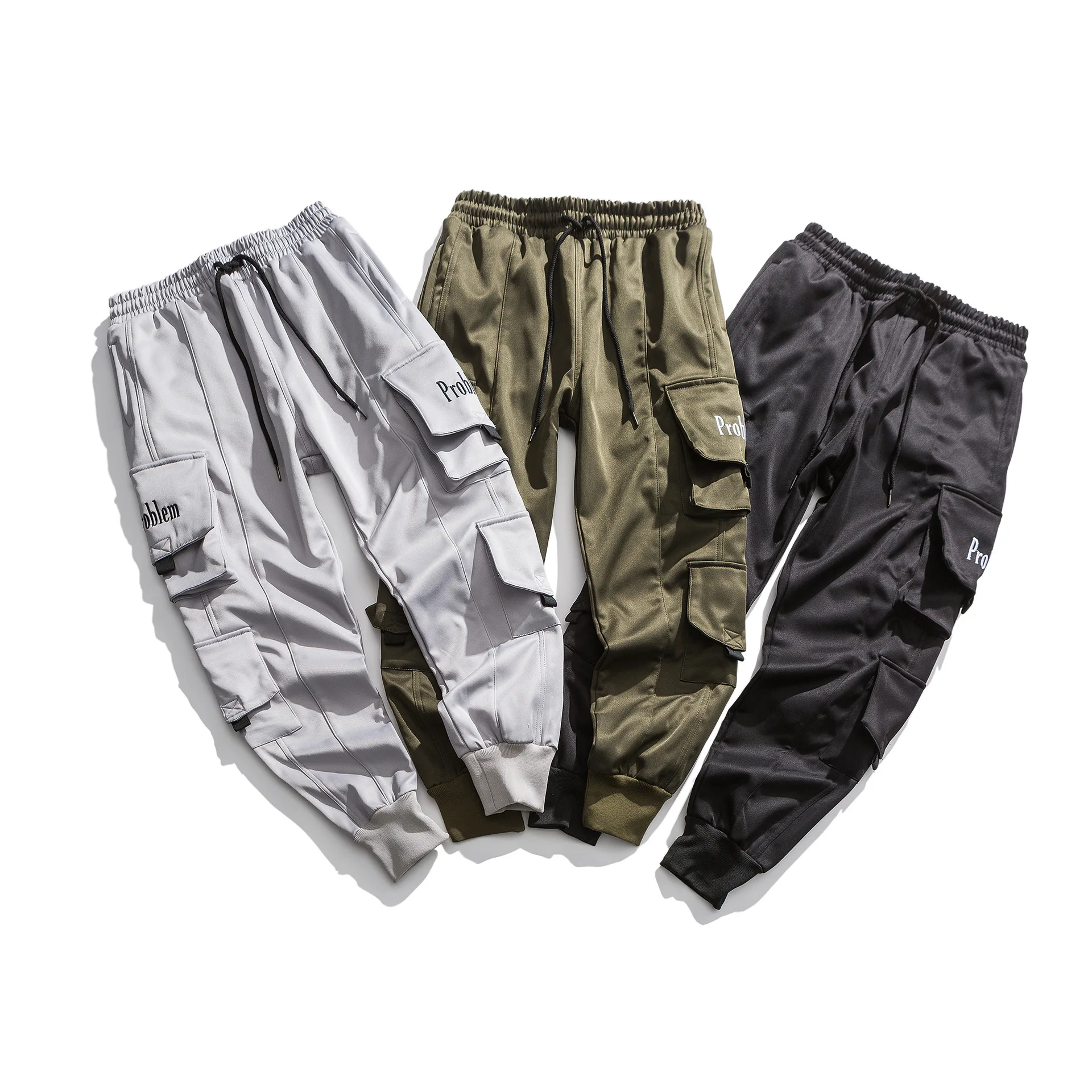 

City Where the Product Winter New Style Popular Brand Multi-pockets plus Velvet Bib Overall Ankle Banded Pants Autumn And Winter
