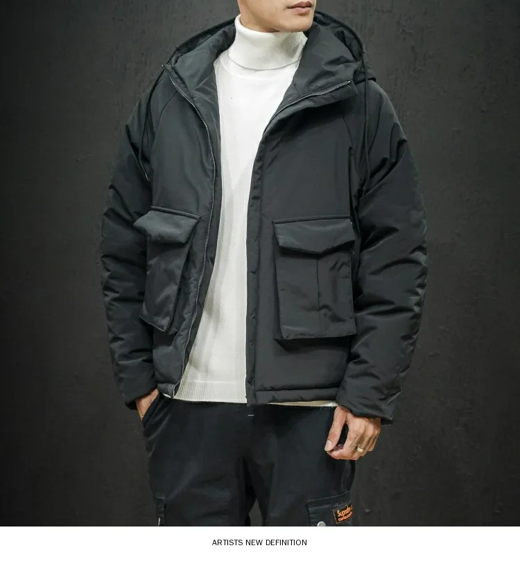 New Products Winter Cotton Coat Youth Students down Feather Cotton Jacket Cotton-padded Clothes Japanese-style Simple