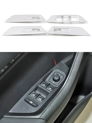 Bouton de commande de levage de vitres, couvercle de commutateur, garniture de porte, panneau d'accoudoir, accessoires pour Skoda Karoq 2018 2019 2020 