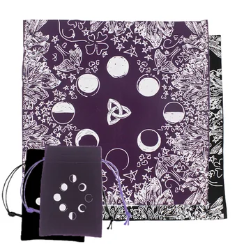 

Moon Crystal Lover Special Tablecloth+Bag Astrology Divination Cards Table Cloth For Magicians Board Game Accessorie