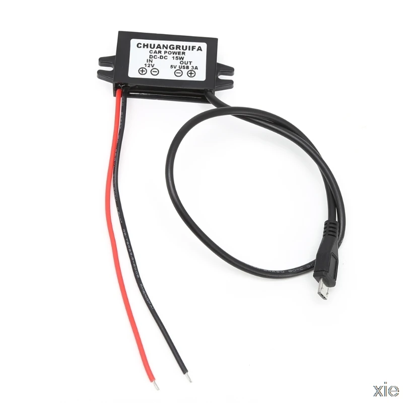 

Car Charge DC Converter Module 12V To 5V Micro USB Output Power Adapter 3A 15W