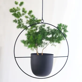 

1Pc Flower Pot Suspending Nordic Restaurant Flower Stand Flower Pot