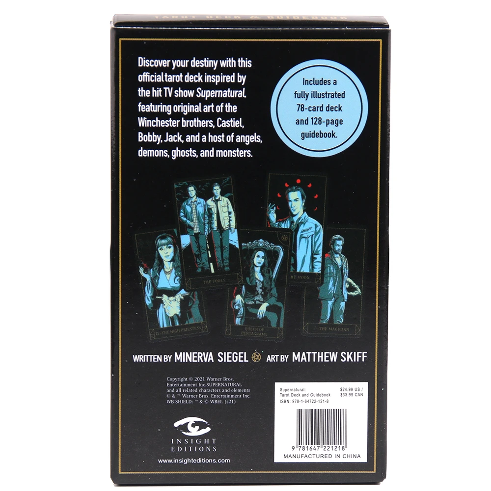 Supernatural Tarot Deck and Guidebook Card Game Gift With Pdf Guidebook Card Game Board Game 78 Cards Beginners