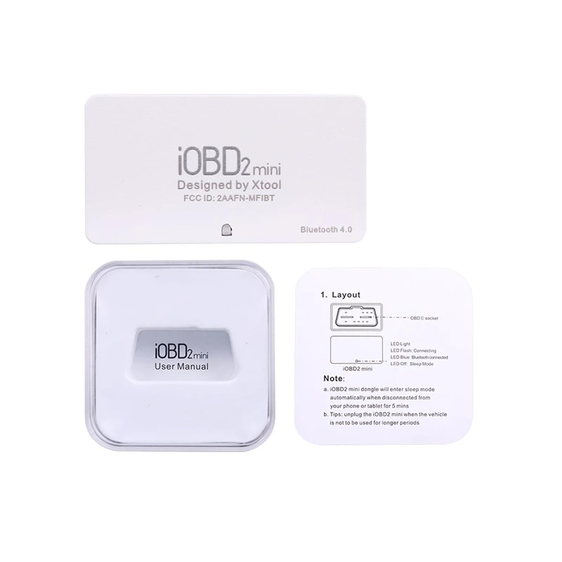 IOBD2 Мини OBD2 сканер EOBD Поддержка Bluetooth 4,0 для iOS и Android для замораживания кадров данных в режиме реального времени DTC и т. д. elm327 функции