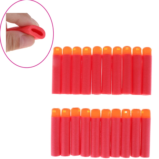 30 pçs 9.5x1.8cm vermelho sniper rifle balas dardos para nerf mega