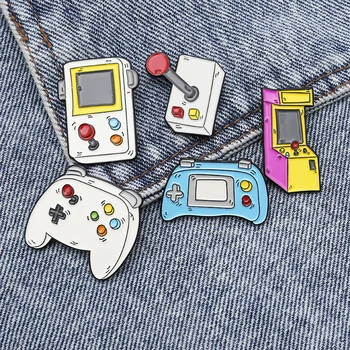 

Game console Enamel Pin Badge On Backpack Cartoon Game handle Brooch Pins For Clothes Broche For Women Girls Gift