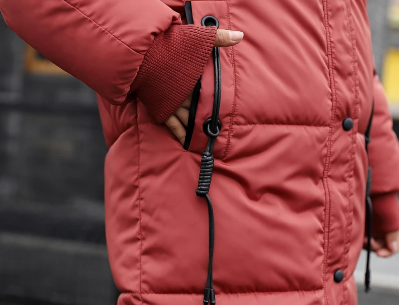 Высококачественная женская зимняя куртка с капюшоном, негабаритный, однобортный, на пуговицах, Женское пальто, длинная, теплая, утепленная, парка, парки, Camperas