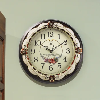 

Large Vintage Silent Art Wall Clock Modern Design Retro European Wall Clock Living Room Orologio Parete Wall Watches JJ60WC