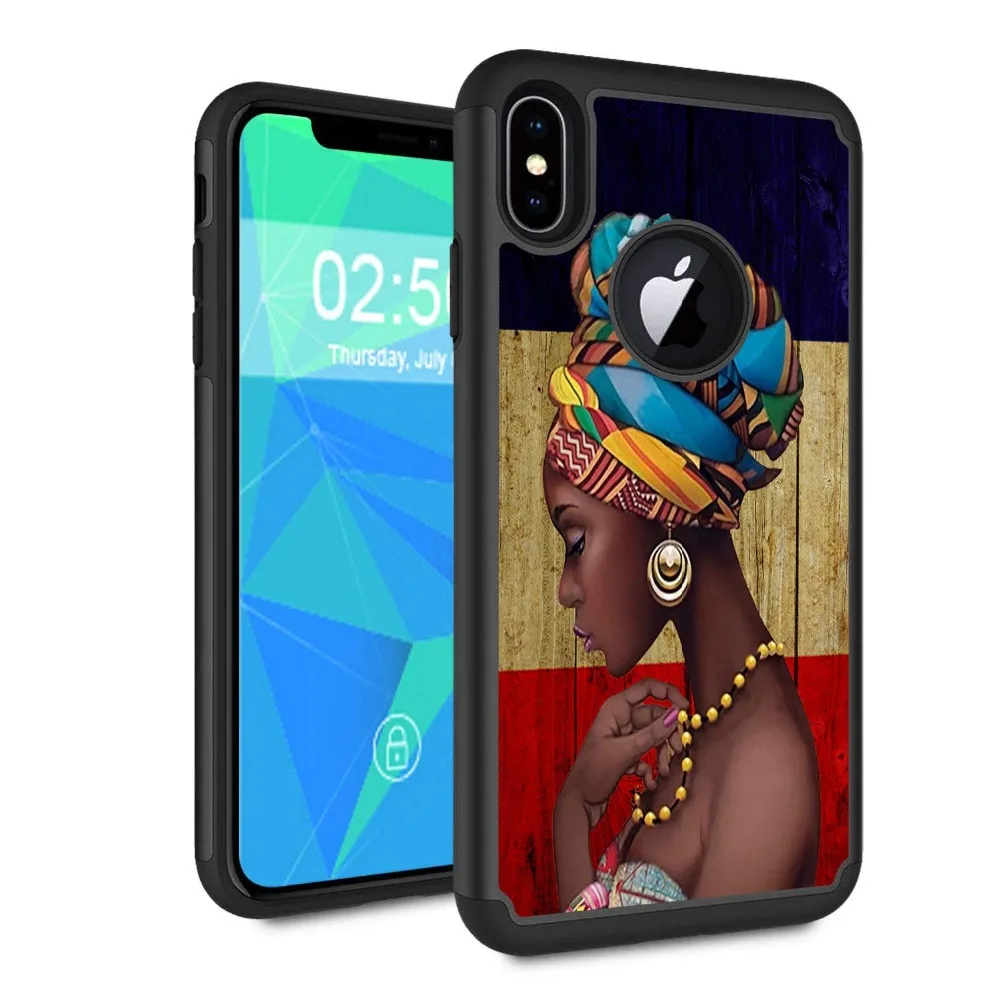 Для iPhone X/XS/XR/XS MAX Чехол для мобильного телефона, мягкий силикагелевый бампер и Жесткий ПК задняя крышка Двойной Слой Ударопрочный для apple 7 8 plus