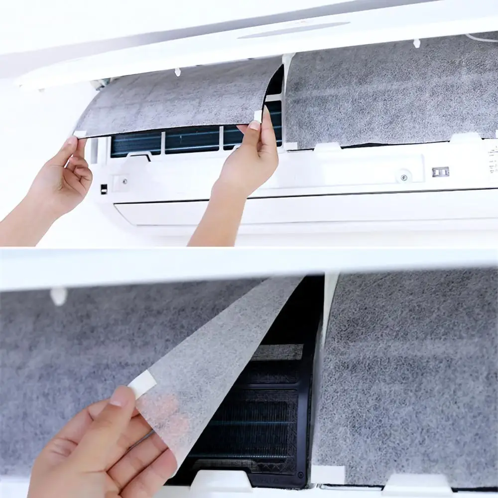 

2/10Pcs Cuttable Air conditioner Filter Papers Anti-dust Net Cleaning Purification Household air conditioner Cleansing Paper