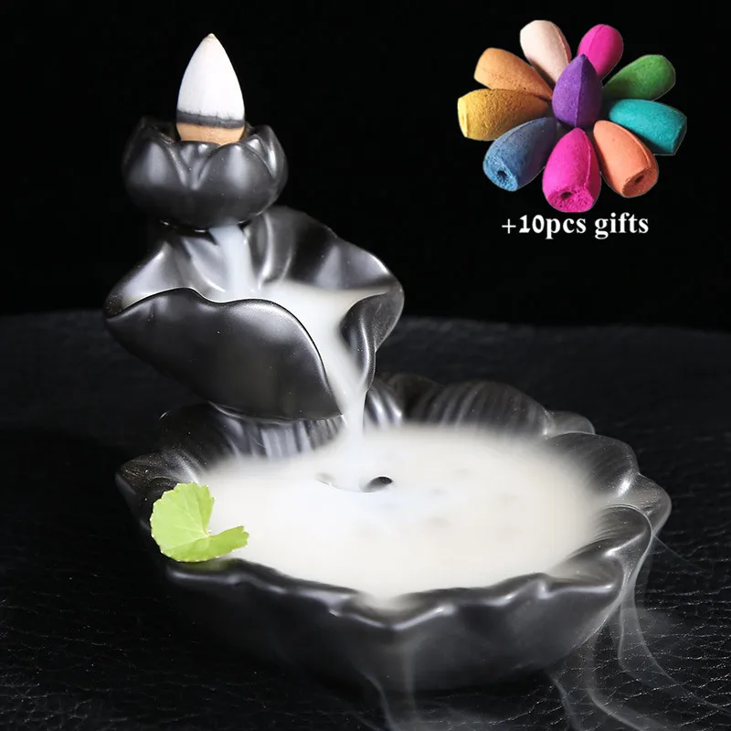 Керамический Лотос для благовоний держатель домашний декор чайная церемония