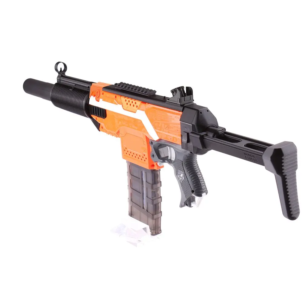 Рабочий STF-W007-A MP5-SD стиль мод наборы с оранжевым адаптером для Nerf N-Strike Elite Stryfe Blaster