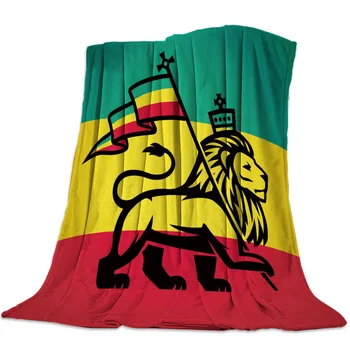 

Flannel Blanket for Bed Lion Flag Throw Blanket Portable Soft Blanket Warm Sofa Bed Sheets