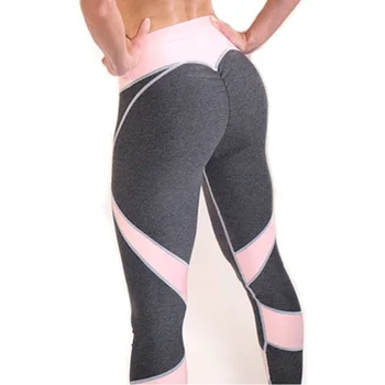 

Jessingshow Women Sport Leggings Leggins Pants Patchwork Sexy Push Up Gym Running Skinny Joggers Pants Compression Fitness Pants