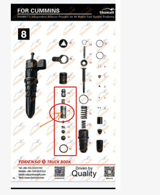

Control Valve Assembly F00RJ02377*12pcs and 6pcs 3075381 3075383 spare parts