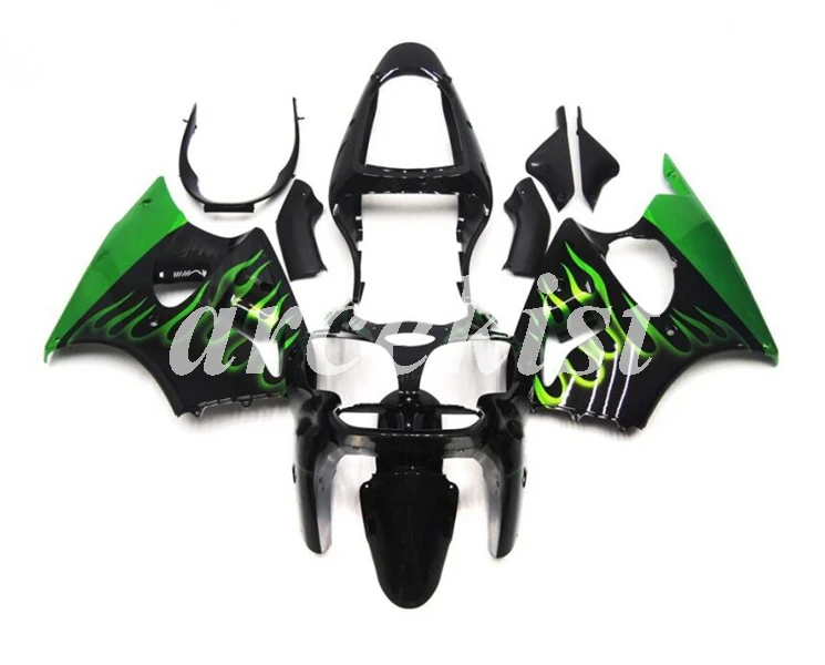 Литьевая Форма ABS мотоцикл обтекатели комплект подходит для kawasaki ZZR600 2005 2006 2007 2008 05 06 07 08 тела набор зеленый