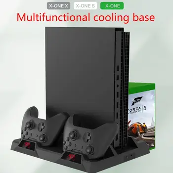

Charging Base Dock with Cooling Fan Universal Dual Controllers Charge Stand for X-BOX One/X/S Game Console N1HD