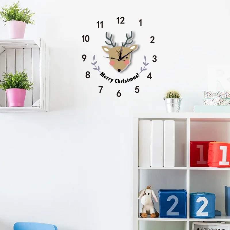 DIY Classroom Home Modern Large Cartoon Wall Clock Wall Hanging Novelty Decoration Children Wall Clocks 1