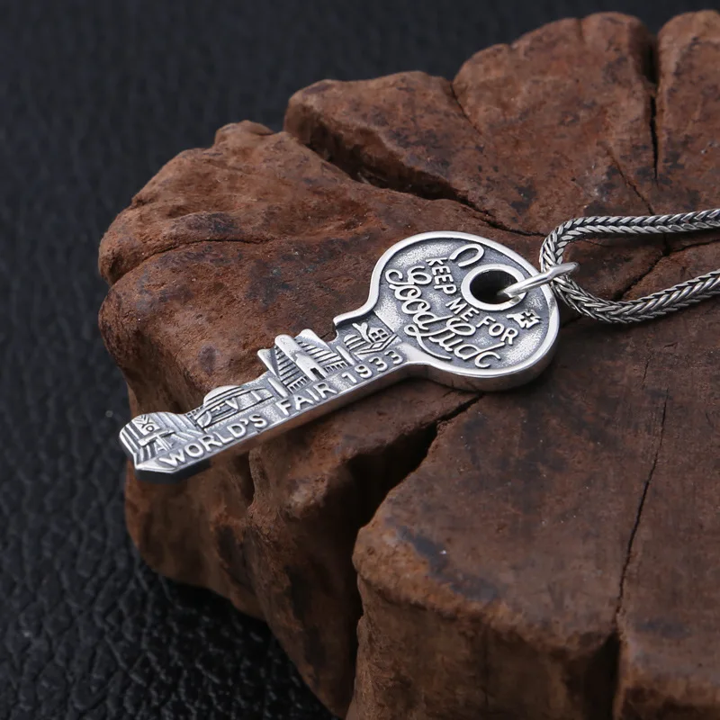 Emith Fla 925 пробы, серебряное ожерелье, подвески для женщин и мужчин, модные ювелирные изделия, этнические винтажные подвески