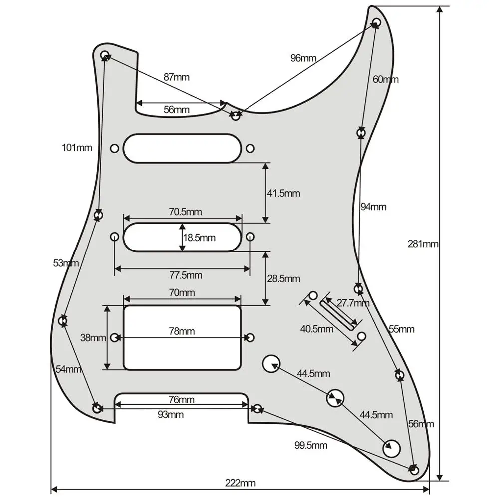 Набор 4Ply гитарная накладка SSH задняя пластина Tremolo крышка w/винт для Strat гитарных деталей, фиолетовый жемчуг