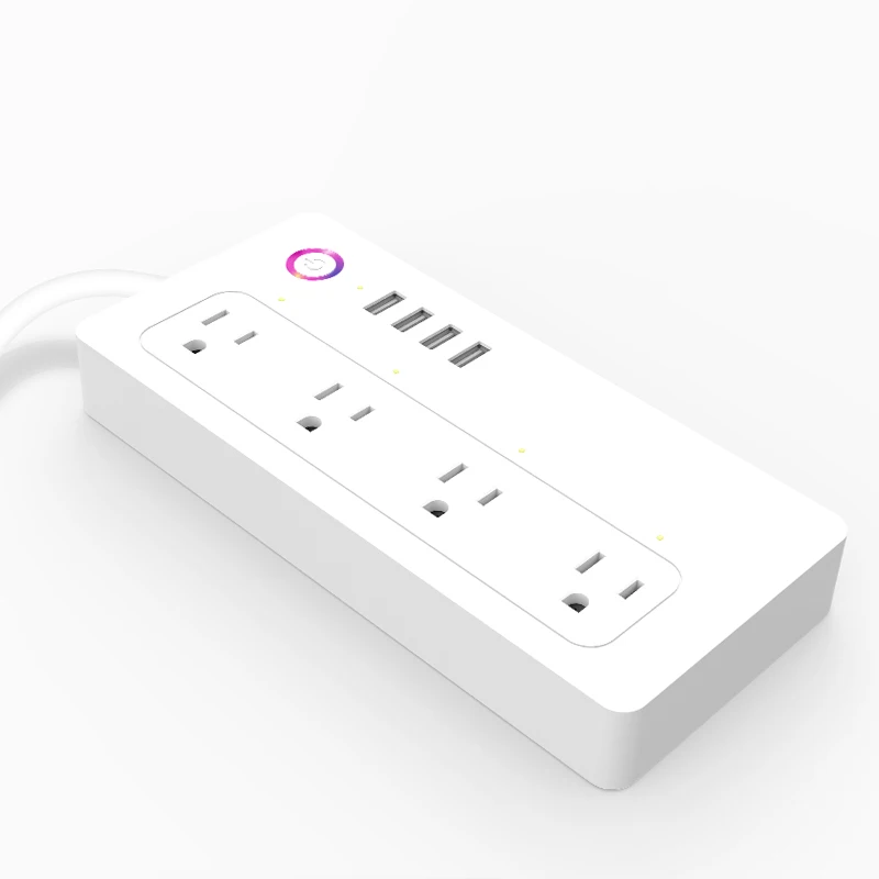 wifi Smart USB 3.1A fast Charger Type b Electrical Extension Plug socket outlet 100-250V Universal Adapter