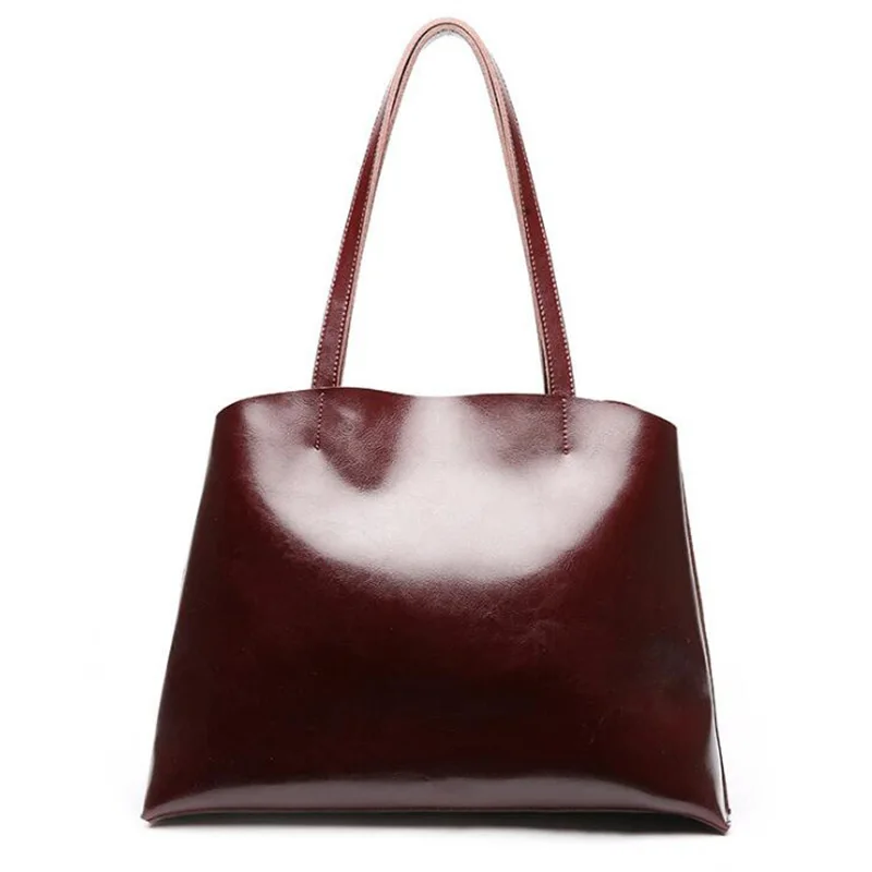 

Retro Women 39 s Bag Leather Casual Totes Simple Women's Cow Handbag Designer Handbags Shoulder Messenger Bag For Girls Fashion