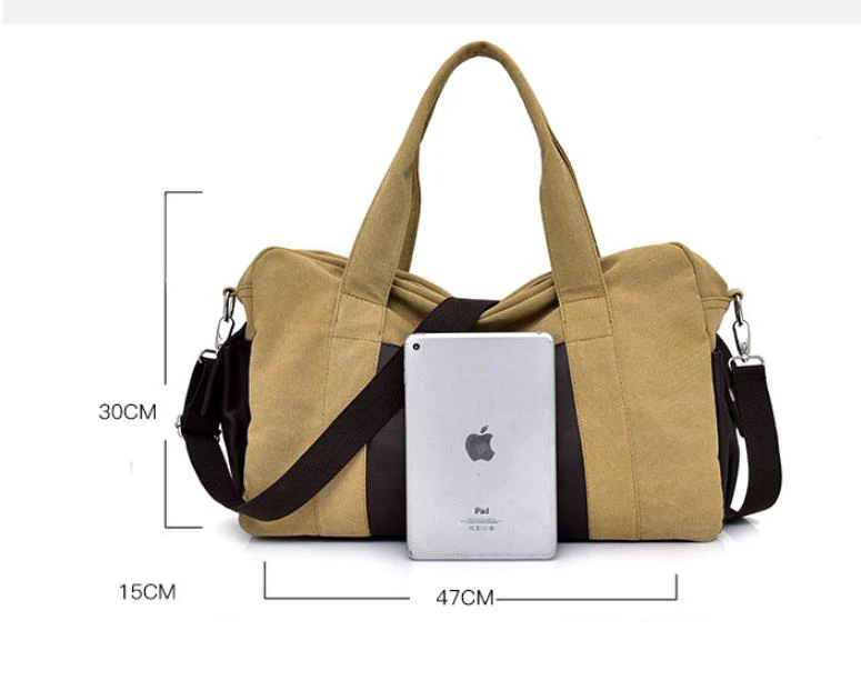 Large Capacity Men Travel Bags Vintage Canvas Women Weekend Traveling Duffle Tote Crossbody Bags Casual Male Trip Shoulder Bags