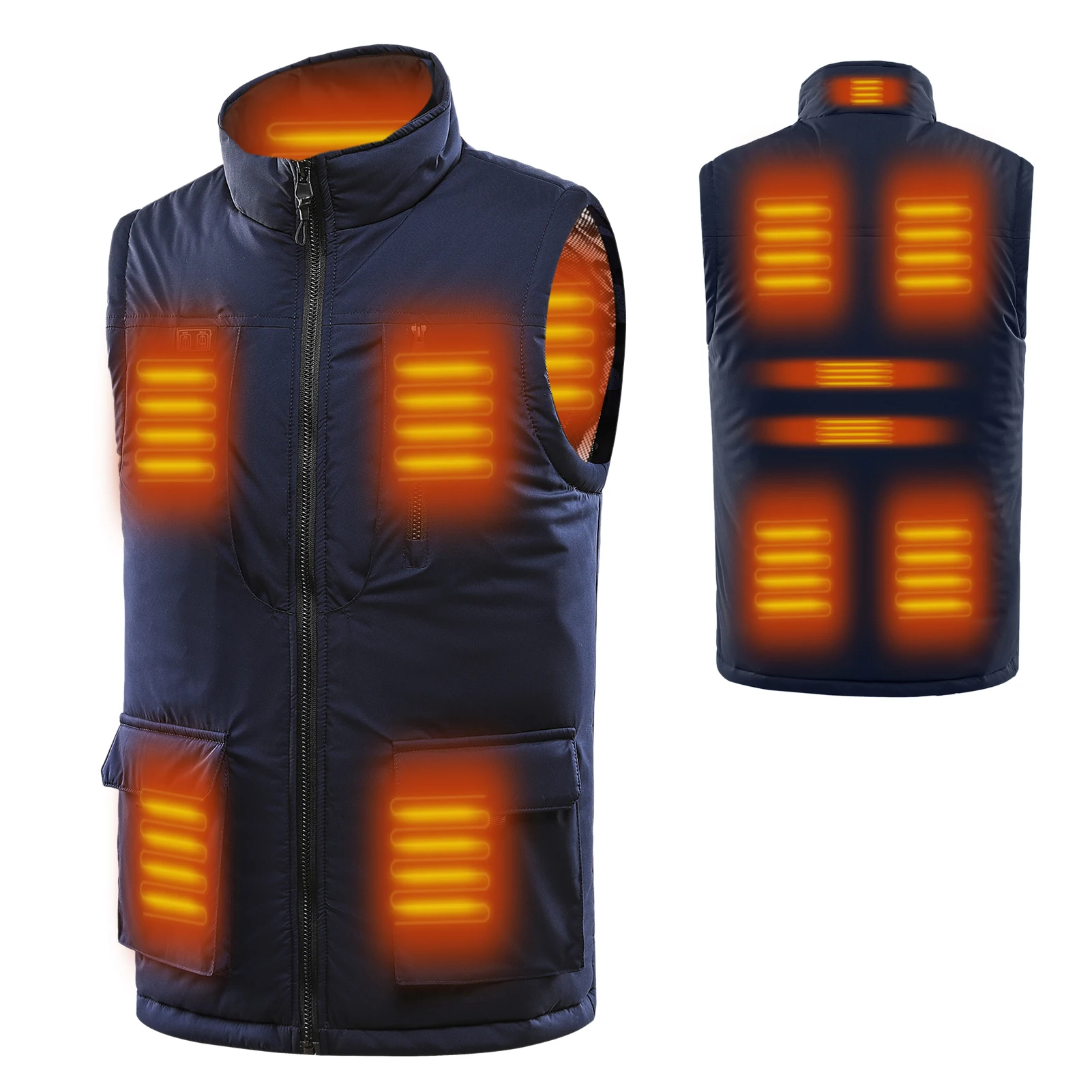 Electric USB Charging Body Warmer Fall Winter Warm Clothes for Outdoor Hiking Fishing Camping 25-45℃ shenruifa Heated Vest Jacket for Men and Womens Adjustable Temperature 
