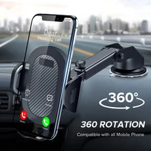 Держатель для телефона, вращение на 360 градусов, автомобильный держатель для samsung iPhone huawei, без магнитной поддержки, мобильный телефон, присоска, Автомобильный кронштейн для телефона
