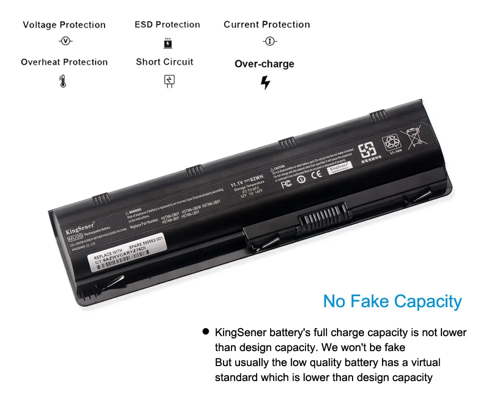 Kingsener-bateria Mu06 para hp Pavilio g4 g6 g7 G42 Cq32 Cq42 Cq62 Cq72 Dm4 Baterias p/ laptop - Imagem 3