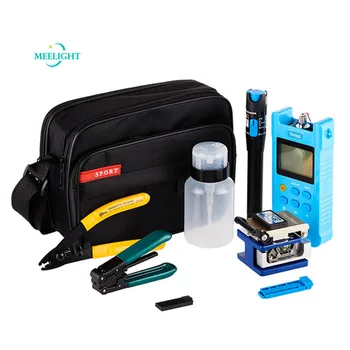 Buy FTTH Cold Connection Kit Toolbox Rubber-Covered Wire Optic Cable Tool Set Kit Optical Power Meter Red Laser Pen Fiber Cleaver