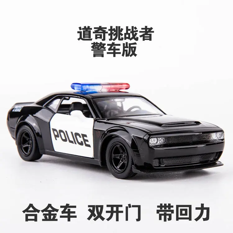 1:36 высокая имитация ламбор Dodge Ford Mustang f150 Пикап сплав Полицейская машина детская игрушка оттягивающая модель полицейской машины для подарков
