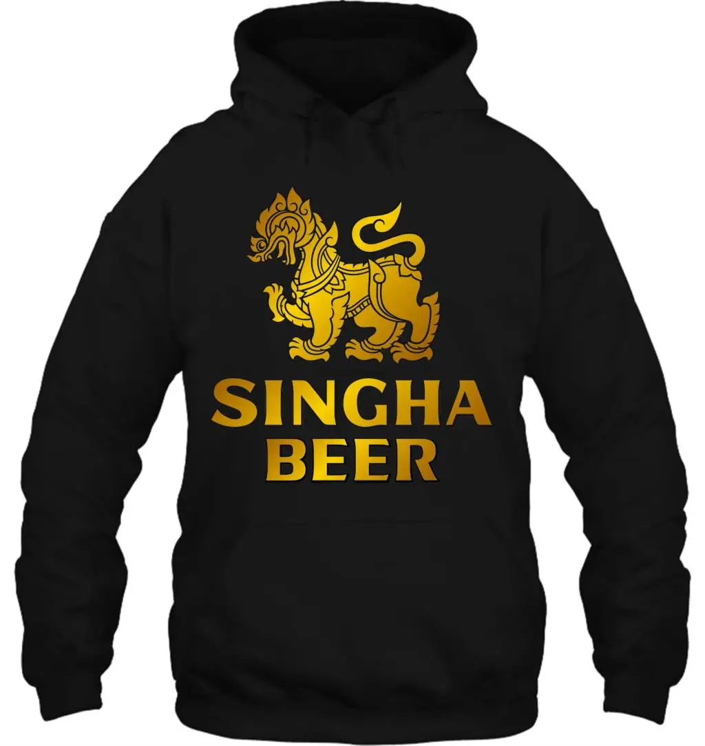 Мужская толстовка с капюшоном SINGHA Beer Brewery Ale Promo черный белый футболка Размеры s m l xl 2XL женская уличная одежда