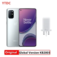 Global Versie Oneplus 8T KB2003 Mobiele Telefoon 6.55 ''120Hz Amoled Snapdragon 865 Octa Core Android 11 In-Screen 65W Warp Lading