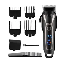 Перезаряжаемая электрическая машинка для стрижки волос профессиональный триммер для бритья для мужчин парикмахерские волосы для укладки волос в салоне машинка для стрижки 4546