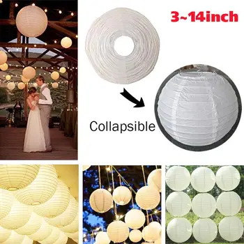 

Durable Paper Lantern Slip-Over Christmas Household Festival Lampshade Chinese Lantern Wedding Metal Xmas Gift Outdoor Hanging