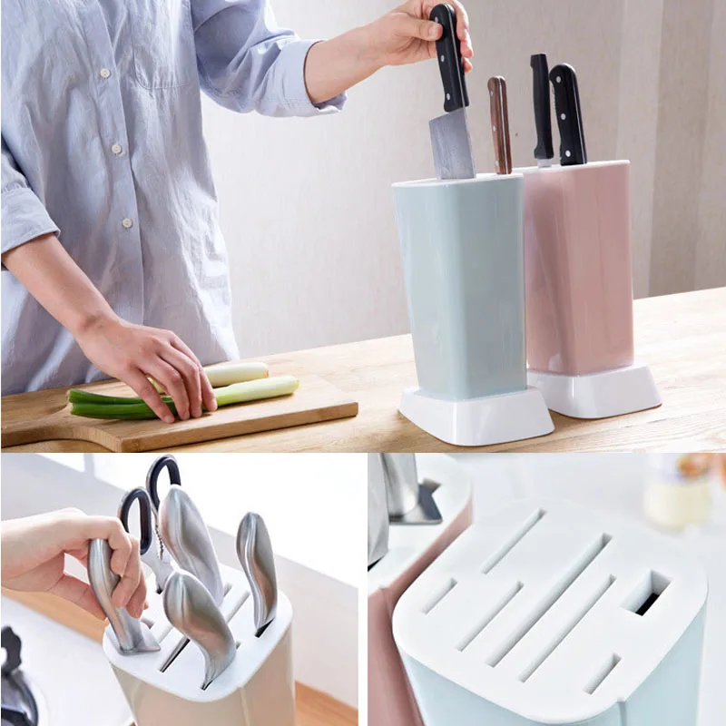 Нордическая рисовая Полка инструмент вешалка для хранения Pp пластиковый слив домашний кухонный нож подставка для кухонных ножей