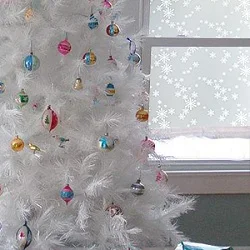Snowflake Pattern Window Film Static Cling Privacy Protection Heat Control Removable Decoration For Window Door Table Cabinet