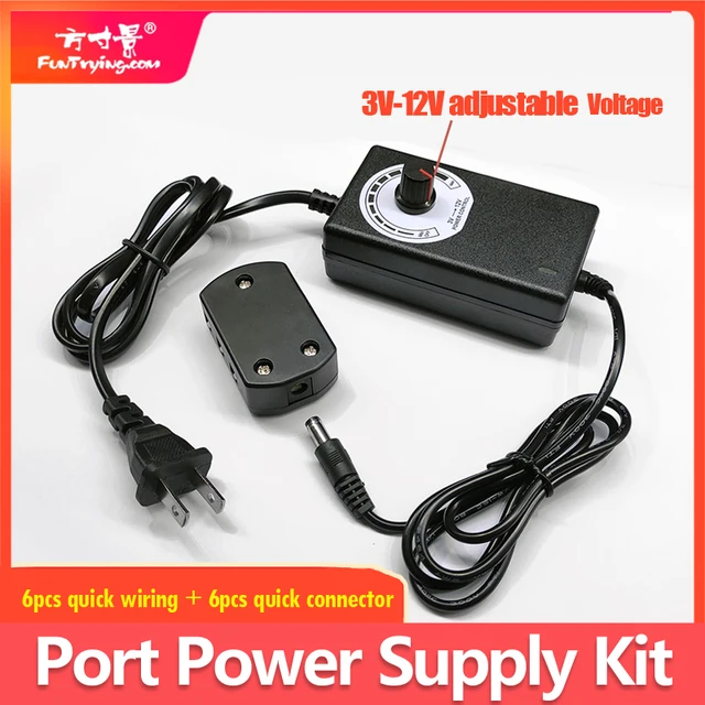3-12V Changeable Power Supply, with 6 output ports./Railway Layout/Railroad Layout/Train Layout 2
