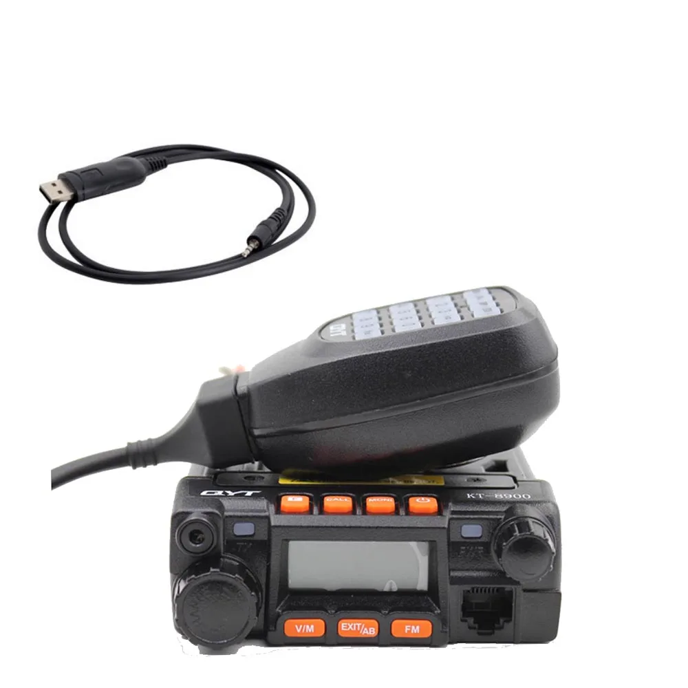 Автомобильная радиостанция QYT KT-8900 136-174/400-480MHz - Цвет: KT8900-Black-USB