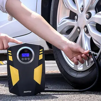 

12V Portable Car Air Compressor Digital Tire Inflator Air Pump 100 Psi Auto Air Pump For Car Motorcycle Led Light Tire Pump