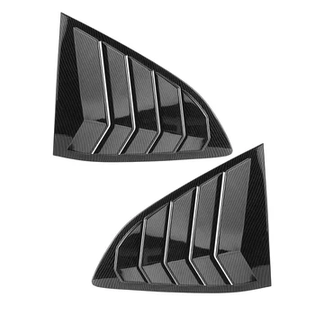 

2X Carbon Fiber Look Car Side Vent Window Louver Shutter Covers Trim For Honda For CR-V CRV 2017-2020 Window Louvers Scoop Cover