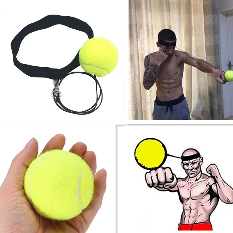 Bouncy Ball Fight эластичный мяч боксерское оборудование с головным ободком для тренировки скорости реакции боксерский удар Упражнение Мода