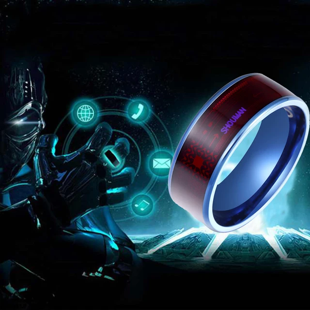 Anillo inteligente NFC para teléfono móvil, anillo de acero inoxidable,  comunicación inalámbrica por radiofrecuencia, joyería resistente al agua  Wmkox8yi sjalhkljlk1754