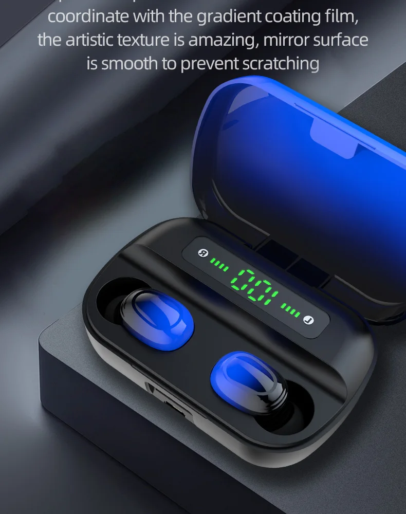 CBAOOO Q82 TWS 5,0 Bluetooth наушники стерео беспроводные наушники водонепроницаемые наушники спортивные наушники гарнитуры с микрофоном