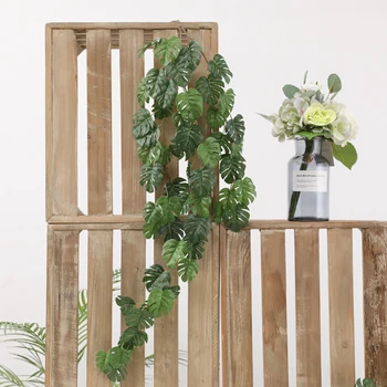 

Wedding House Rattan Tortoise Simulation Plant Exhibition Hanging Green Turtle Wall Artificial Hanging Plant